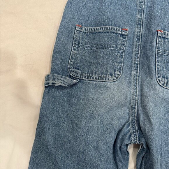 3/$30 📦 Vintage 1999 Size 3T - 4T Classic Baby Gap Overalls Carpenter Blue Denim - Picture 11 of 12